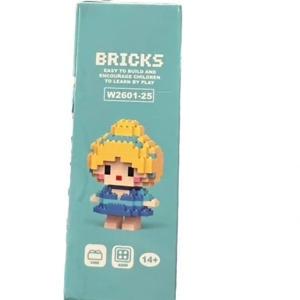 Mini Anime Princess Character‎ Micro Building Blocks NEW 162 Pieces W2601-25